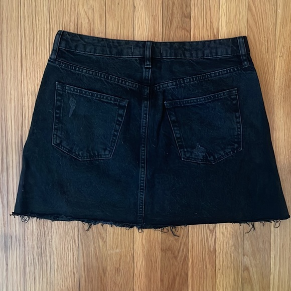 Free People black denim skirt, size 29 - Picture 3 of 4